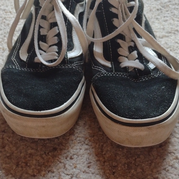 Vans Black and White Old Skool Sneakers - Picture 7 of 9